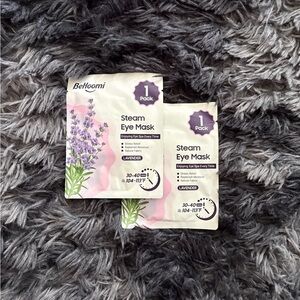 BeHoomi Lavender Steam Eye Mask - (2 Pack) | Self-Heating Relaxing Eye Masks